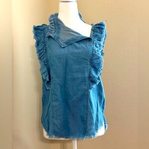 Elan denim sleeveless top. Size S.